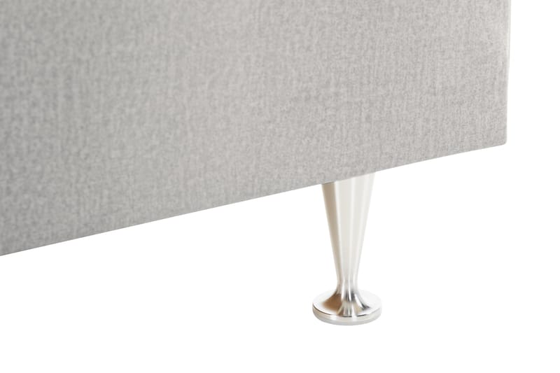 Säilytyssänky Monopoli LED-valaistuksella 160x200 cm Sametti - Vaaleanharmaa - Huonekalut - Sänky - Sänkypaketti