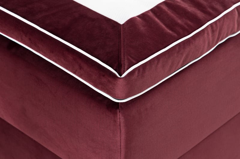 Säilytyssänky Monopoli LED-valaistuksella 160x200 cm Sametti - Punainen - Huonekalut - Sänky - Sänkypaketti