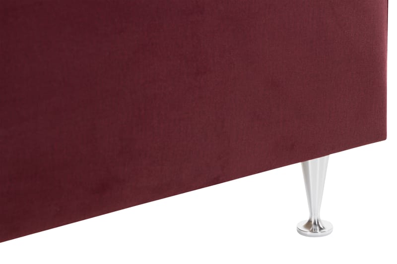 Säilytyssänky Monopoli LED-valaistuksella 160x200 cm Sametti - Punainen - Huonekalut - Sänky - Sänkypaketti