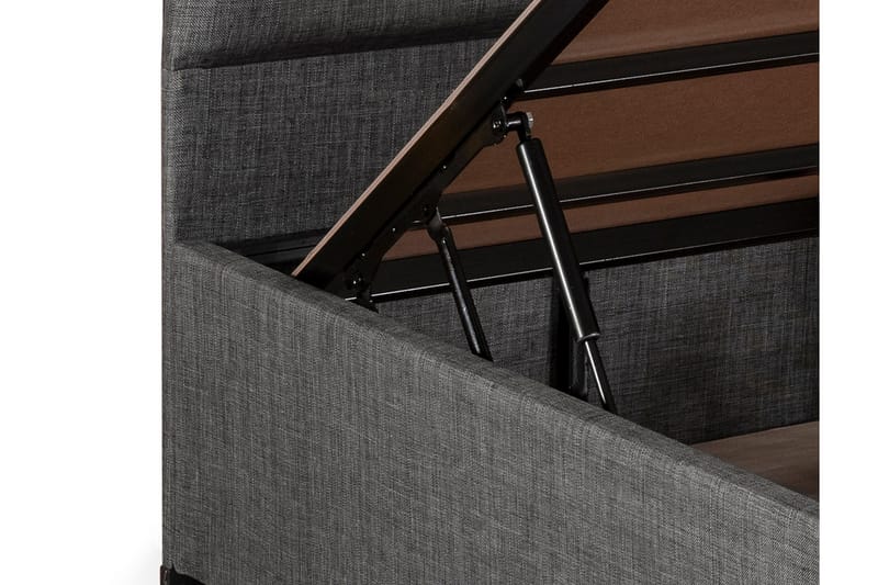 Säilytyssänky Saojao 100x200 cm - Harmaa - Huonekalut - Sänky - Sängyt säilytystilalla - Yhden hengen sänky säilytystilalla