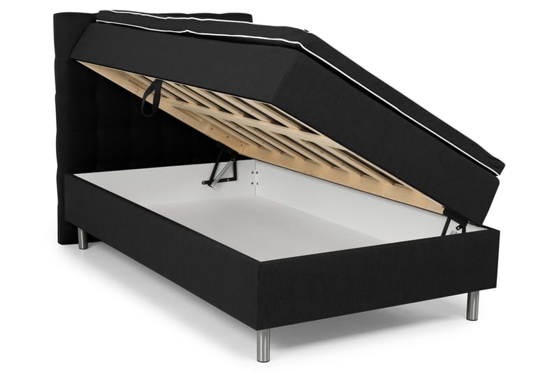 Säilytyssänkypaketti Suset 140x200 - Musta - Huonekalut - Sänky - Sänkypaketti