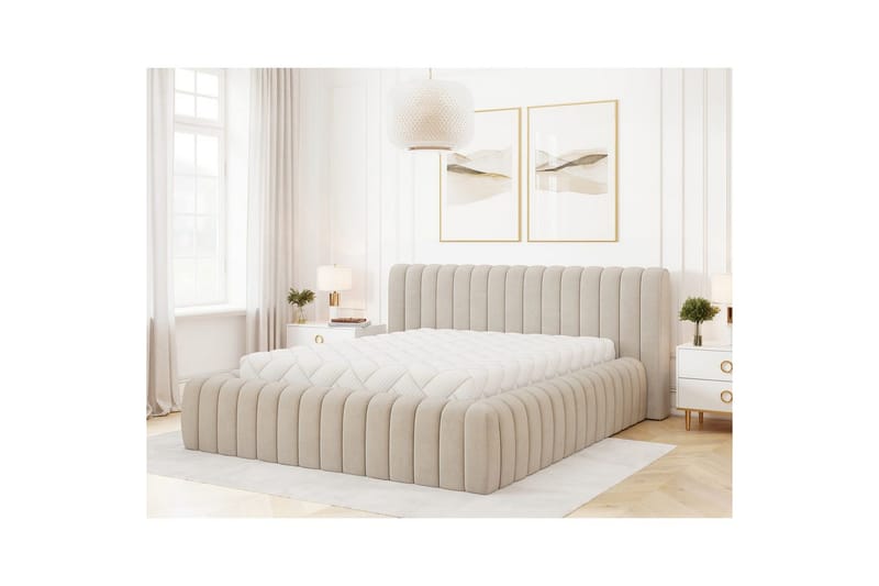 Sängram & Sängstomme Eltap Beige 140x200 DEL - Huonekalut - Sänky - Sänkykehikot & sängynrungot