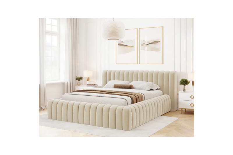 Sängram & Sängstomme Eltap Beige 160x200 39 - Huonekalut - Sänky - Sänkykehikot & sängynrungot