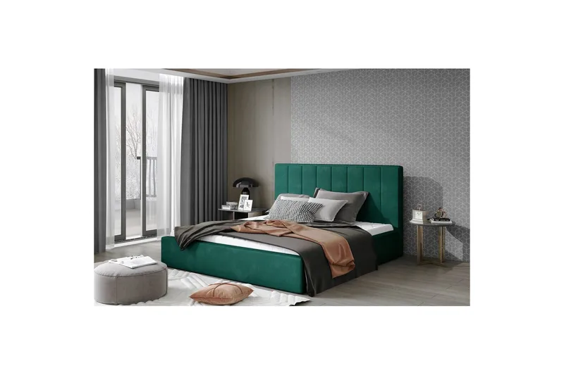 Sängram & Sängstomme Eltap Mörkgrön 140x200 DEL - Huonekalut - Sänky - Sänkykehikot & sängynrungot