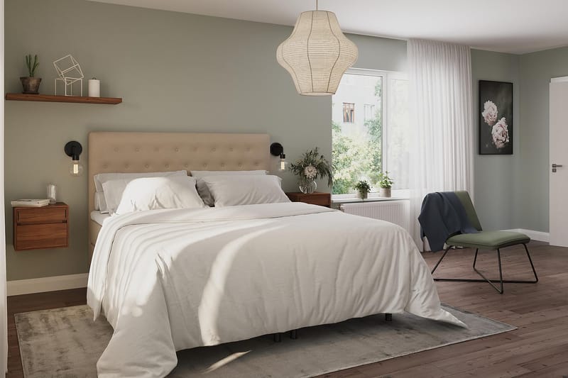 Wega Sängynpääty 105 cm - Beige - Huonekalut - Sänky - Sängyn lisävarusteet & sängynpäädyt - Sängynpääty