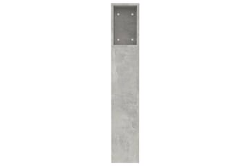 beBasic Sängynpääty säilytystilalla betoninharmaa 120x18,5x104,5 cm - Harmaa - Huonekalut - Sänky - Sängyn lisävarusteet & sängynpäädyt - Sängynpääty