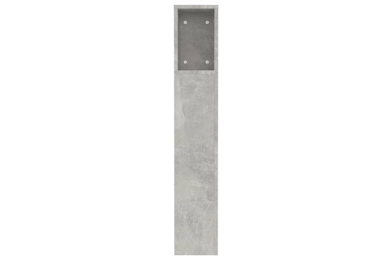 beBasic Sängynpääty säilytystilalla betoninharmaa 120x18,5x104,5 cm - Harmaa - Huonekalut - Sänky - Sängyn lisävarusteet & sängynpäädyt - Sängynpääty