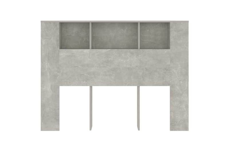 beBasic Sängynpääty säilytystilalla betoninharmaa 140x18,5x104,5 cm - Harmaa - Huonekalut - Sänky - Sängyn lisävarusteet & sängynpäädyt - Sängynpääty