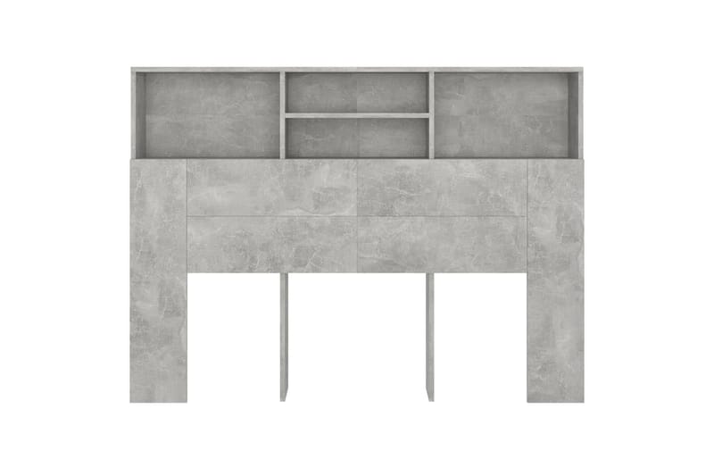 beBasic Sängynpääty säilytystilalla betoninharmaa 140x19x103,5 cm - Harmaa - Huonekalut - Sänky - Sängyn lisävarusteet & sängynpäädyt - Sängynpääty