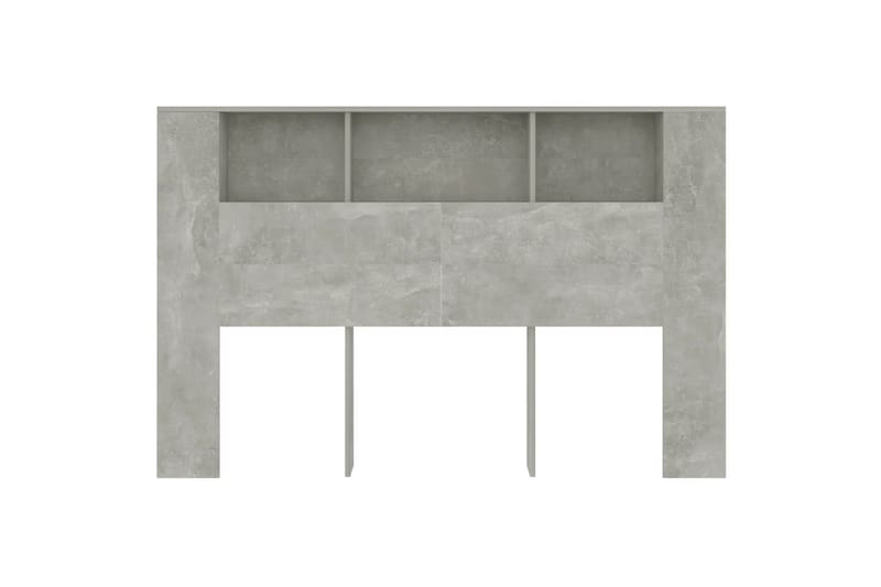 beBasic Sängynpääty säilytystilalla betoninharmaa 160x18,5x104,5 cm - Harmaa - Huonekalut - Sänky - Sängyn lisävarusteet & sängynpäädyt - Sängynpääty