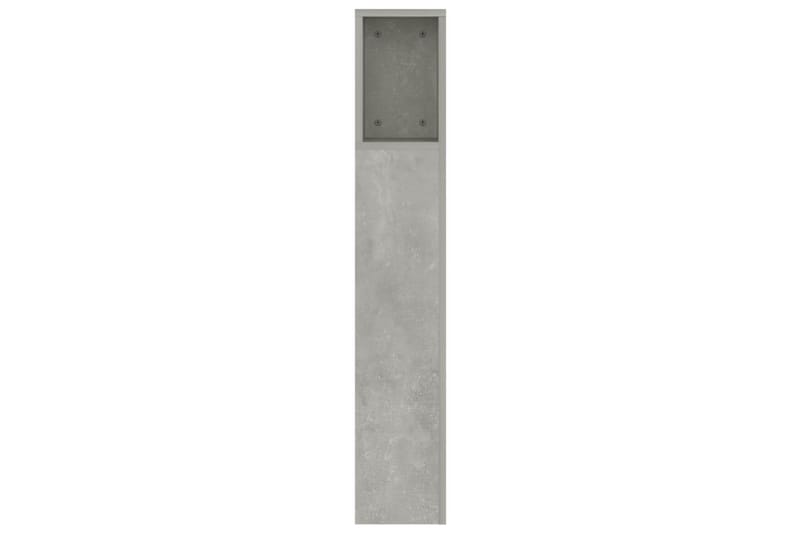 beBasic Sängynpääty säilytystilalla betoninharmaa 160x18,5x104,5 cm - Harmaa - Huonekalut - Sänky - Sängyn lisävarusteet & sängynpäädyt - Sängynpääty