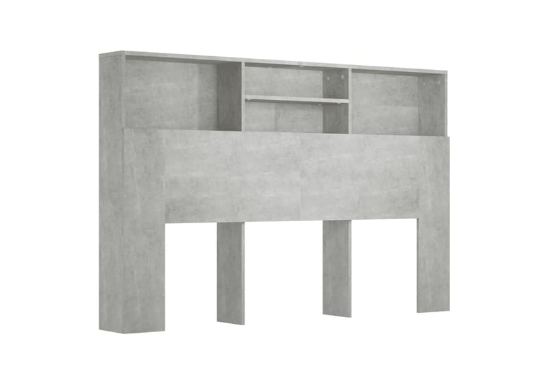 beBasic Sängynpääty säilytystilalla betoninharmaa 160x19x103,5 cm - Harmaa - Huonekalut - Sänky - Sängyn lisävarusteet & sängynpäädyt - Sängynpääty