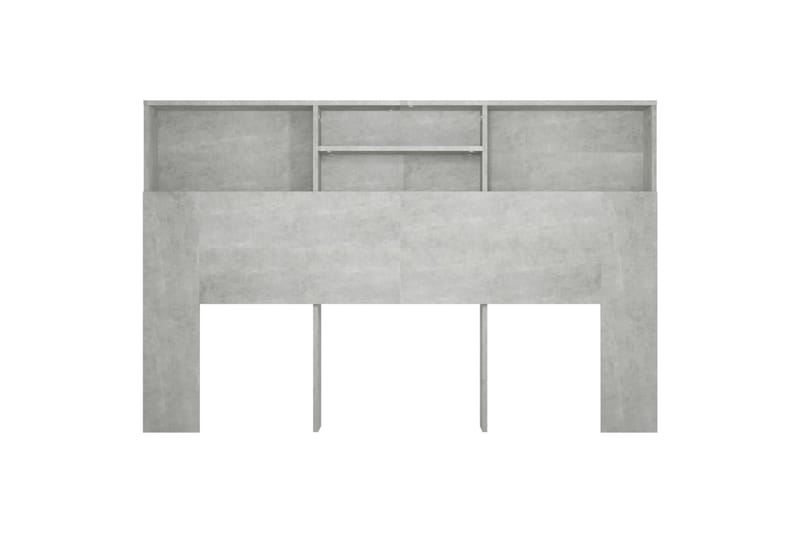 beBasic Sängynpääty säilytystilalla betoninharmaa 160x19x103,5 cm - Harmaa - Huonekalut - Sänky - Sängyn lisävarusteet & sängynpäädyt - Sängynpääty