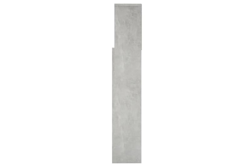 beBasic Sängynpääty säilytystilalla betoninharmaa 160x19x103,5 cm - Harmaa - Huonekalut - Sänky - Sängyn lisävarusteet & sängynpäädyt - Sängynpääty