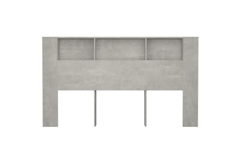 beBasic Sängynpääty säilytystilalla betoninharmaa 180x18,5x104,5 cm - Harmaa - Huonekalut - Sänky - Sängyn lisävarusteet & sängynpäädyt - Sängynpääty