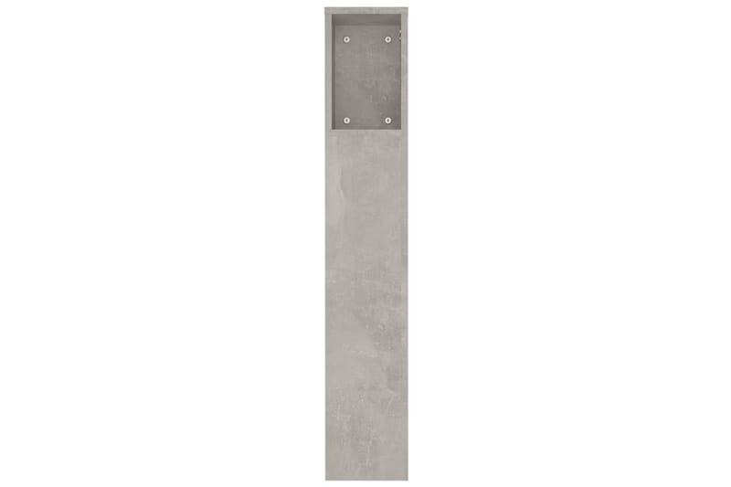 beBasic Sängynpääty säilytystilalla betoninharmaa 180x18,5x104,5 cm - Harmaa - Huonekalut - Sänky - Sängyn lisävarusteet & sängynpäädyt - Sängynpääty