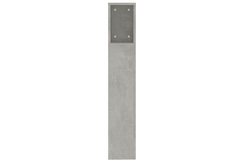 beBasic Sängynpääty säilytystilalla betoninharmaa 200x18,5x104,5 cm - Harmaa - Huonekalut - Sänky - Sängyn lisävarusteet & sängynpäädyt - Sängynpääty