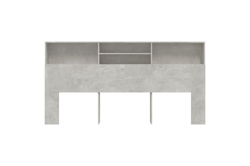 beBasic Sängynpääty säilytystilalla betoninharmaa 200x19x103,5 cm - Harmaa - Huonekalut - Sänky - Sängyn lisävarusteet & sängynpäädyt - Sängynpääty