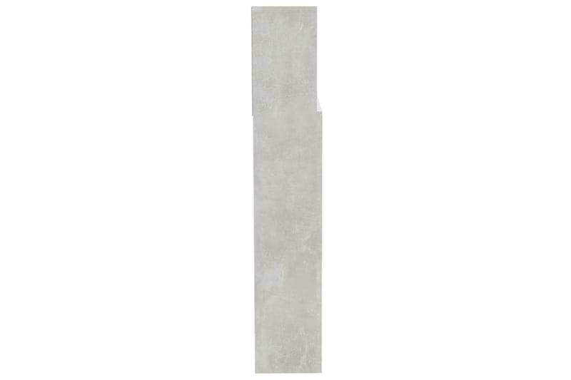 beBasic Sängynpääty säilytystilalla betoninharmaa 200x19x103,5 cm - Harmaa - Huonekalut - Sänky - Sängyn lisävarusteet & sängynpäädyt - Sängynpääty