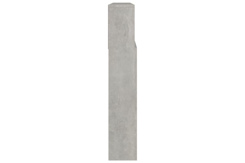 beBasic Sängynpääty säilytystilalla betoninharmaa 220x19x103,5 cm - Harmaa - Huonekalut - Sänky - Sängyn lisävarusteet & sängynpäädyt - Sängynpääty