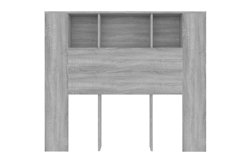 beBasic Sängynpääty säilytystilalla harmaa Sonoma 120x18,5x104,5 cm - Harmaa - Huonekalut - Sänky - Sängyn lisävarusteet & sängynpäädyt - Sängynpääty