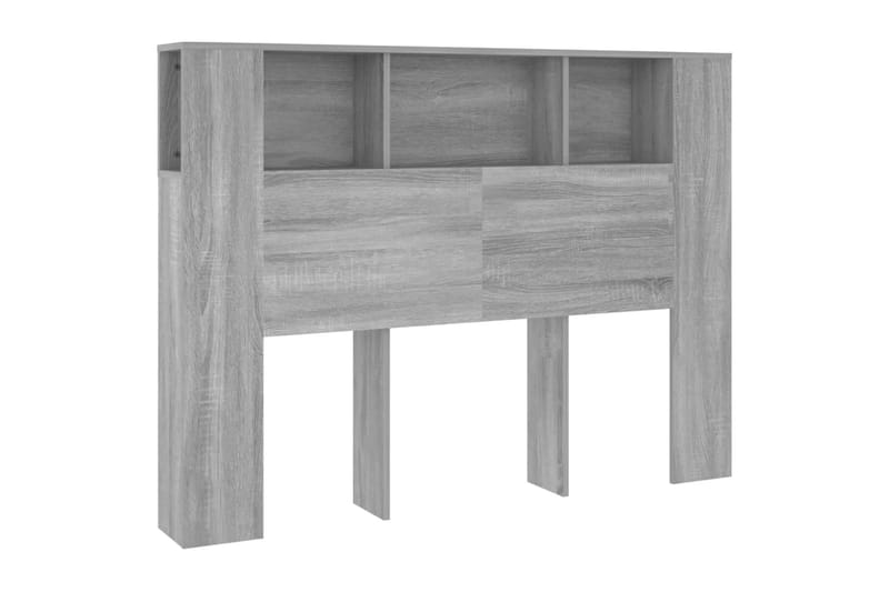 beBasic Sängynpääty säilytystilalla harmaa Sonoma 140x18,5x104,5 cm - Harmaa - Huonekalut - Sänky - Sängyn lisävarusteet & sängynpäädyt - Sängynpääty