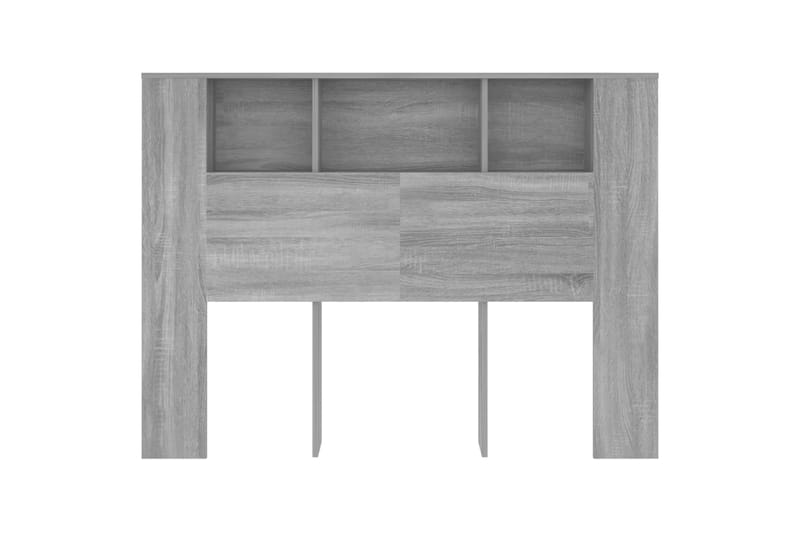 beBasic Sängynpääty säilytystilalla harmaa Sonoma 140x18,5x104,5 cm - Harmaa - Huonekalut - Sänky - Sängyn lisävarusteet & sängynpäädyt - Sängynpääty