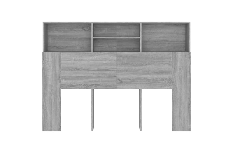 beBasic Sängynpääty säilytystilalla harmaa Sonoma 140x19x103,5 cm - Harmaa - Huonekalut - Sänky - Sängyn lisävarusteet & sängynpäädyt - Sängynpääty