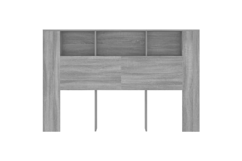 beBasic Sängynpääty säilytystilalla harmaa Sonoma 160x18,5x104,5 cm - Harmaa - Huonekalut - Sänky - Sängyn lisävarusteet & sängynpäädyt - Sängynpääty