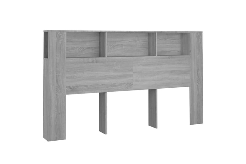 beBasic Sängynpääty säilytystilalla harmaa Sonoma 180x18,5x104,5 cm - Harmaa - Huonekalut - Sänky - Sängyn lisävarusteet & sängynpäädyt - Sängynpääty