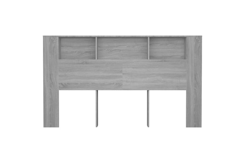 beBasic Sängynpääty säilytystilalla harmaa Sonoma 180x18,5x104,5 cm - Harmaa - Huonekalut - Sänky - Sängyn lisävarusteet & sängynpäädyt - Sängynpääty