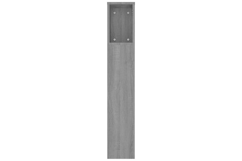 beBasic Sängynpääty säilytystilalla harmaa Sonoma 180x18,5x104,5 cm - Harmaa - Huonekalut - Sänky - Sängyn lisävarusteet & sängynpäädyt - Sängynpääty