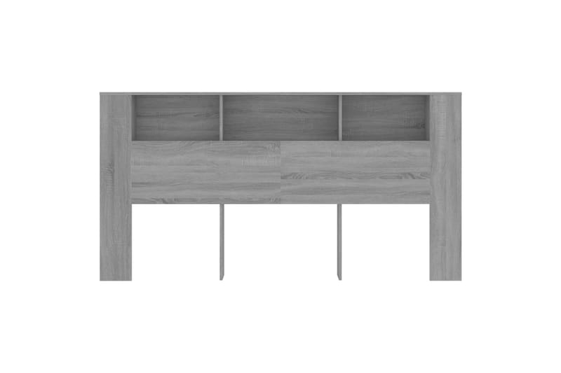 beBasic Sängynpääty säilytystilalla harmaa Sonoma 200x18,5x104,5 cm - Harmaa - Huonekalut - Sänky - Sängyn lisävarusteet & sängynpäädyt - Sängynpääty