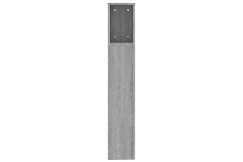 beBasic Sängynpääty säilytystilalla harmaa Sonoma 200x18,5x104,5 cm - Harmaa - Huonekalut - Sänky - Sängyn lisävarusteet & sängynpäädyt - Sängynpääty