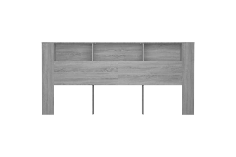 beBasic Sängynpääty säilytystilalla harmaa Sonoma 220x18,5x104,5 cm - Harmaa - Huonekalut - Sänky - Sängyn lisävarusteet & sängynpäädyt - Sängynpääty