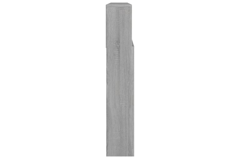 beBasic Sängynpääty säilytystilalla harmaa Sonoma 220x19x103,5 cm - Harmaa - Huonekalut - Sänky - Sängyn lisävarusteet & sängynpäädyt - Sängynpääty