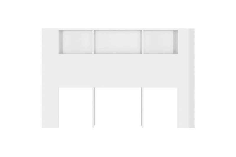 beBasic Sängynpääty säilytystilalla korkeakiilto valk 160x18,5x104,5 cm - Valkoinen - Huonekalut - Sänky - Sängyn lisävarusteet & sängynpäädyt - Sängynpääty