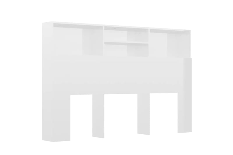 beBasic Sängynpääty säilytystilalla korkeakiilto valk. 160x19x103,5 cm - Valkoinen - Huonekalut - Sänky - Sängyn lisävarusteet & sängynpäädyt - Sängynpääty