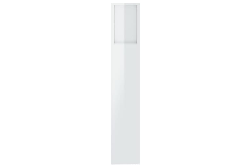beBasic Sängynpääty säilytystilalla korkeakiilto valk 200x18,5x104,5 cm - Valkoinen - Huonekalut - Sänky - Sängyn lisävarusteet & sängynpäädyt - Sängynpääty