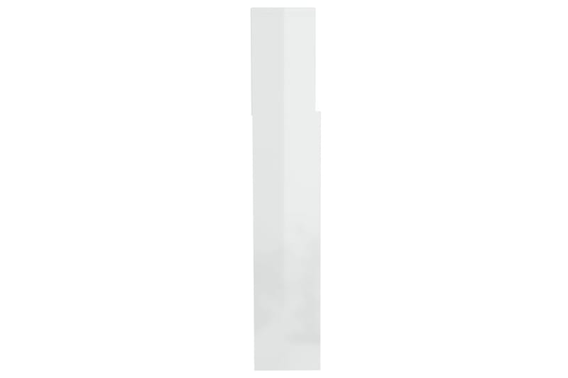beBasic Sängynpääty säilytystilalla korkeakiilto valk. 200x19x103,5 cm - Valkoinen - Huonekalut - Sänky - Sängyn lisävarusteet & sängynpäädyt - Sängynpääty