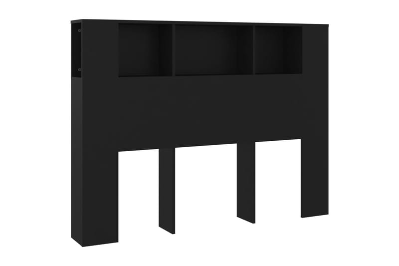 beBasic Sängynpääty säilytystilalla musta 140x18,5x104,5 cm - Musta - Huonekalut - Sänky - Sängyn lisävarusteet & sängynpäädyt - Sängynpääty