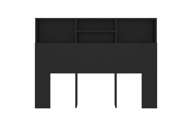 beBasic Sängynpääty säilytystilalla musta 140x19x103,5 cm - Musta - Huonekalut - Sänky - Sängyn lisävarusteet & sängynpäädyt - Sängynpääty