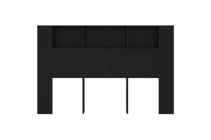 beBasic Sängynpääty säilytystilalla musta 160x18,5x104,5 cm - Musta - Huonekalut - Sänky - Sängyn lisävarusteet & sängynpäädyt - Sängynpääty
