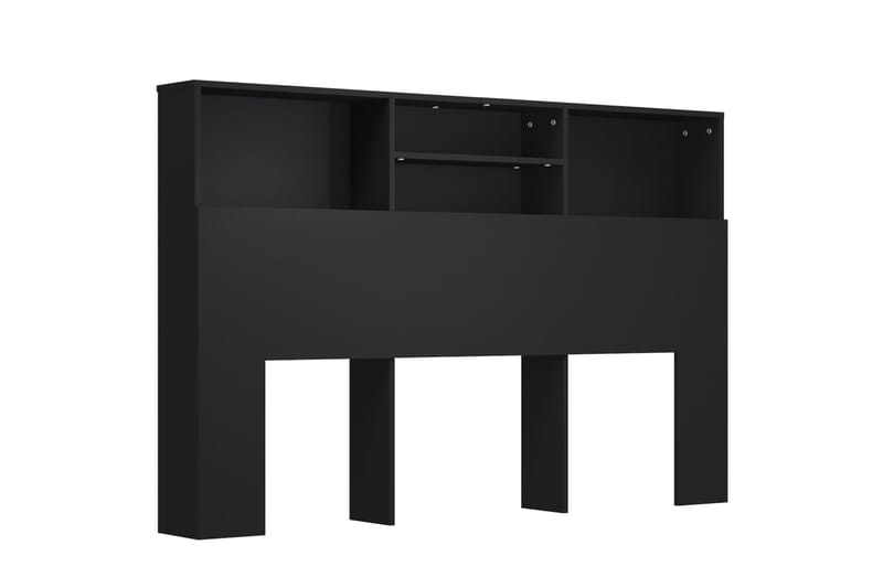 beBasic Sängynpääty säilytystilalla musta 160x19x103,5 cm - Musta - Huonekalut - Sänky - Sängyn lisävarusteet & sängynpäädyt - Sängynpääty