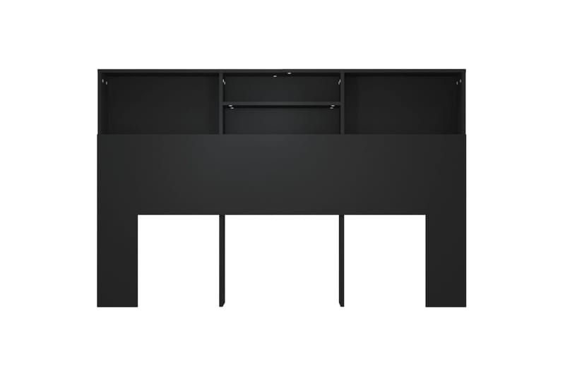 beBasic Sängynpääty säilytystilalla musta 160x19x103,5 cm - Musta - Huonekalut - Sänky - Sängyn lisävarusteet & sängynpäädyt - Sängynpääty