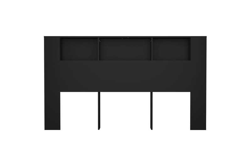 beBasic Sängynpääty säilytystilalla musta 180x18,5x104,5 cm - Musta - Huonekalut - Sänky - Sängyn lisävarusteet & sängynpäädyt - Sängynpääty