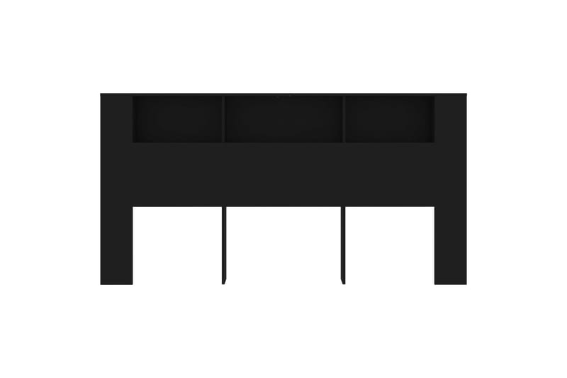 beBasic Sängynpääty säilytystilalla musta 200x18,5x104,5 cm - Musta - Huonekalut - Sänky - Sängyn lisävarusteet & sängynpäädyt - Sängynpääty