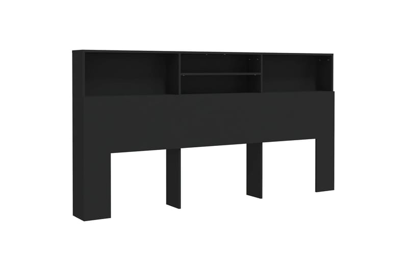 beBasic Sängynpääty säilytystilalla musta 200x19x103,5 cm - Musta - Huonekalut - Sänky - Sängyn lisävarusteet & sängynpäädyt - Sängynpääty