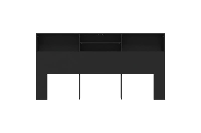 beBasic Sängynpääty säilytystilalla musta 200x19x103,5 cm - Musta - Huonekalut - Sänky - Sängyn lisävarusteet & sängynpäädyt - Sängynpääty