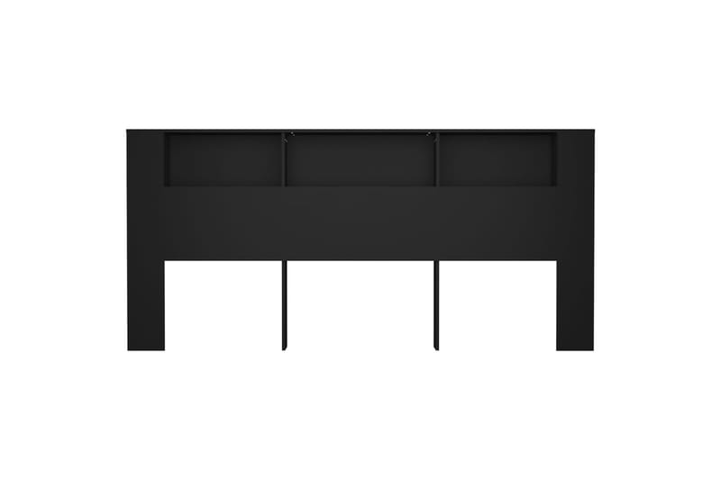 beBasic Sängynpääty säilytystilalla musta 220x18,5x104,5 cm - Musta - Huonekalut - Sänky - Sängyn lisävarusteet & sängynpäädyt - Sängynpääty